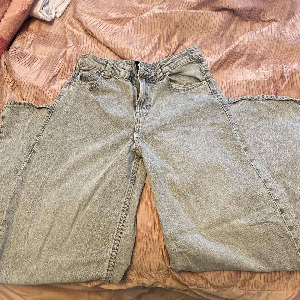 Women's Forever 21 midrise baggy gray Jeans